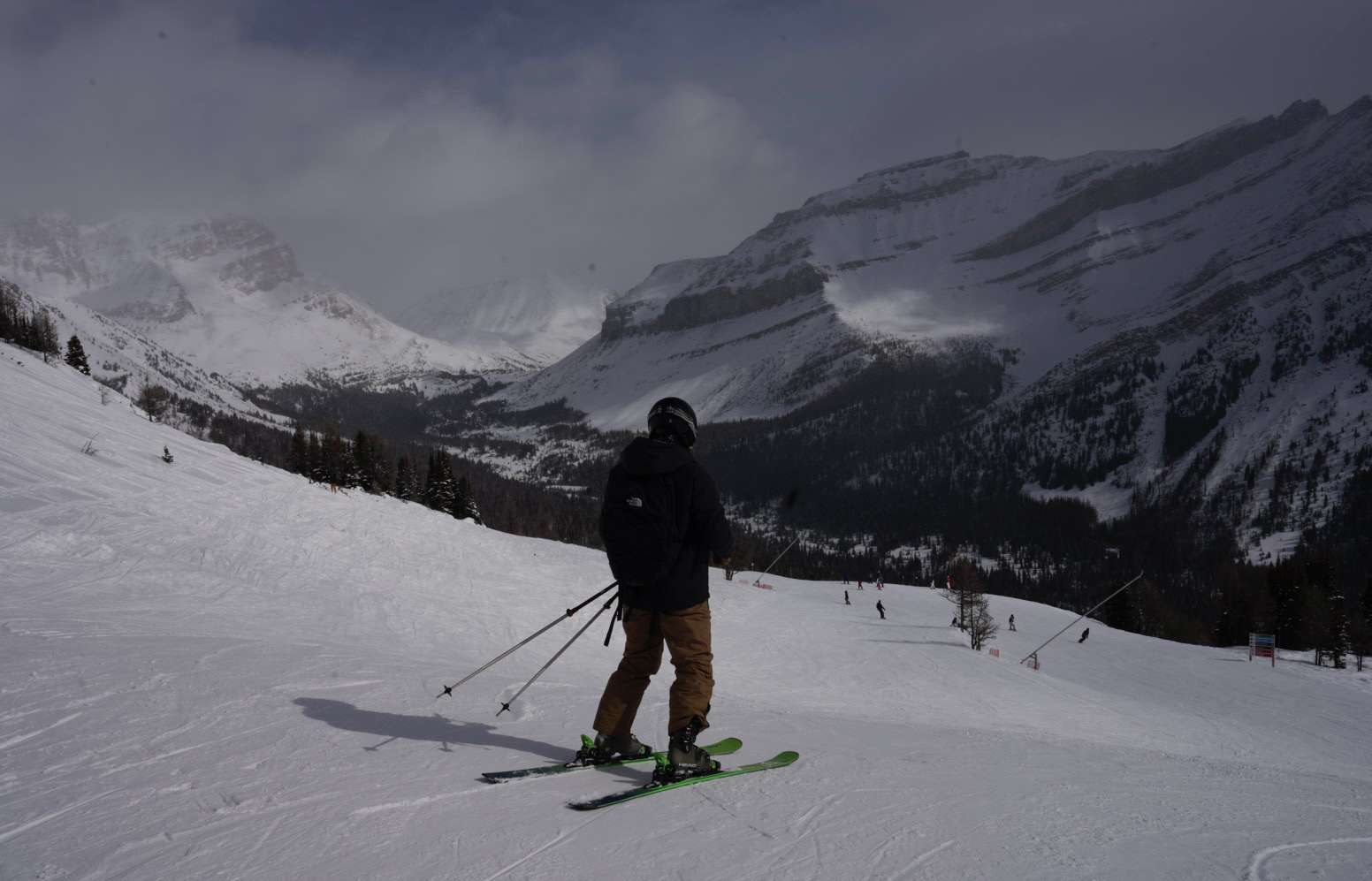 Noah skiing